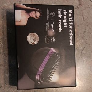 Multifunctional Straight Hair Comb - Purple